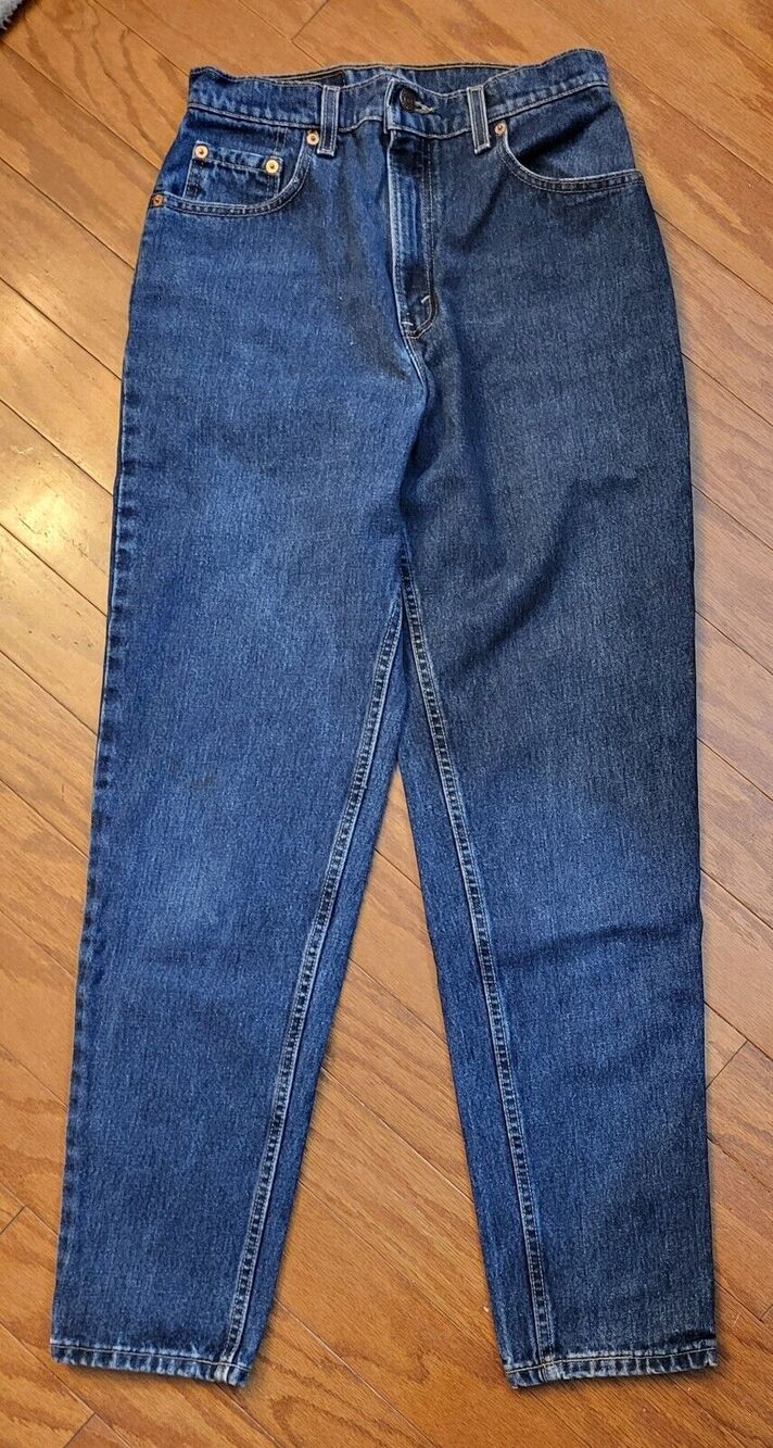 Levi 551 Womens 8 (28x30) Relaxed Tapered Leg Blue Jeans Vintage USA Made
